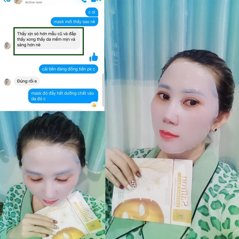 Mặt nạ sinh học Saffron Bio Mask chiết xuất nhuỵ hoa nghệ tây