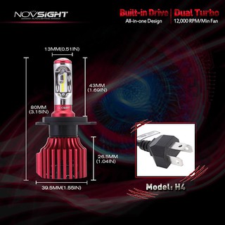 Đèn LED NOVSIGHT A381 H4/HB2/9003