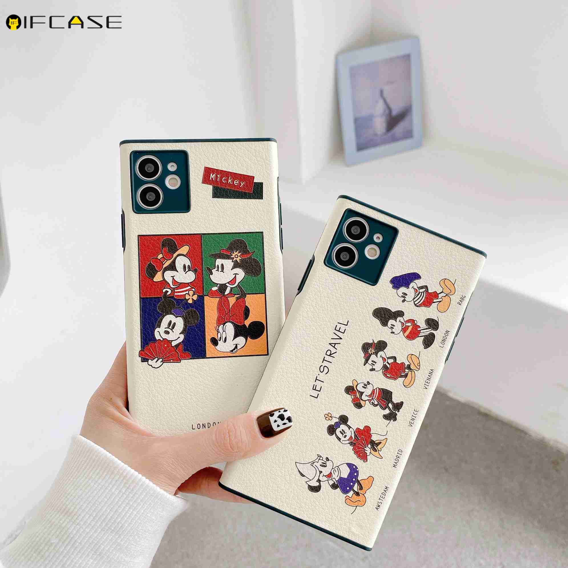 Ốp điện thoại TPU mềm in họa tiết chuột Mickey dễ thương cho iPhone 12 Mini Pro Max 11 Pro Max Xs Max Xr X 7 8 Plus | BigBuy360 - bigbuy360.vn