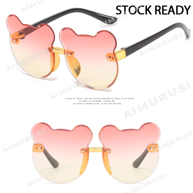 Kính mát chống tia UV hình gấu dễ thương cho bé