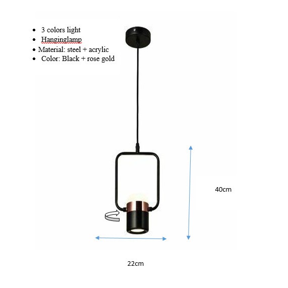 Đèn thả led decor trang trí phòng ăn,  phòng ngủ,  quầy bar - đèn thả trang trí