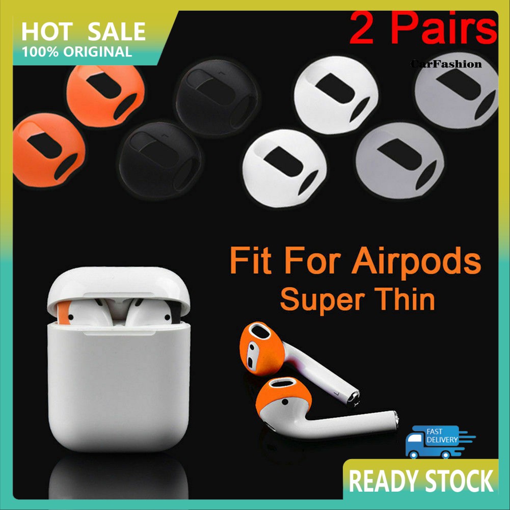 2 Cặp Vỏ Silicone Chống Trượt Cho Tai Nghe Airpod Air-pods 1 2