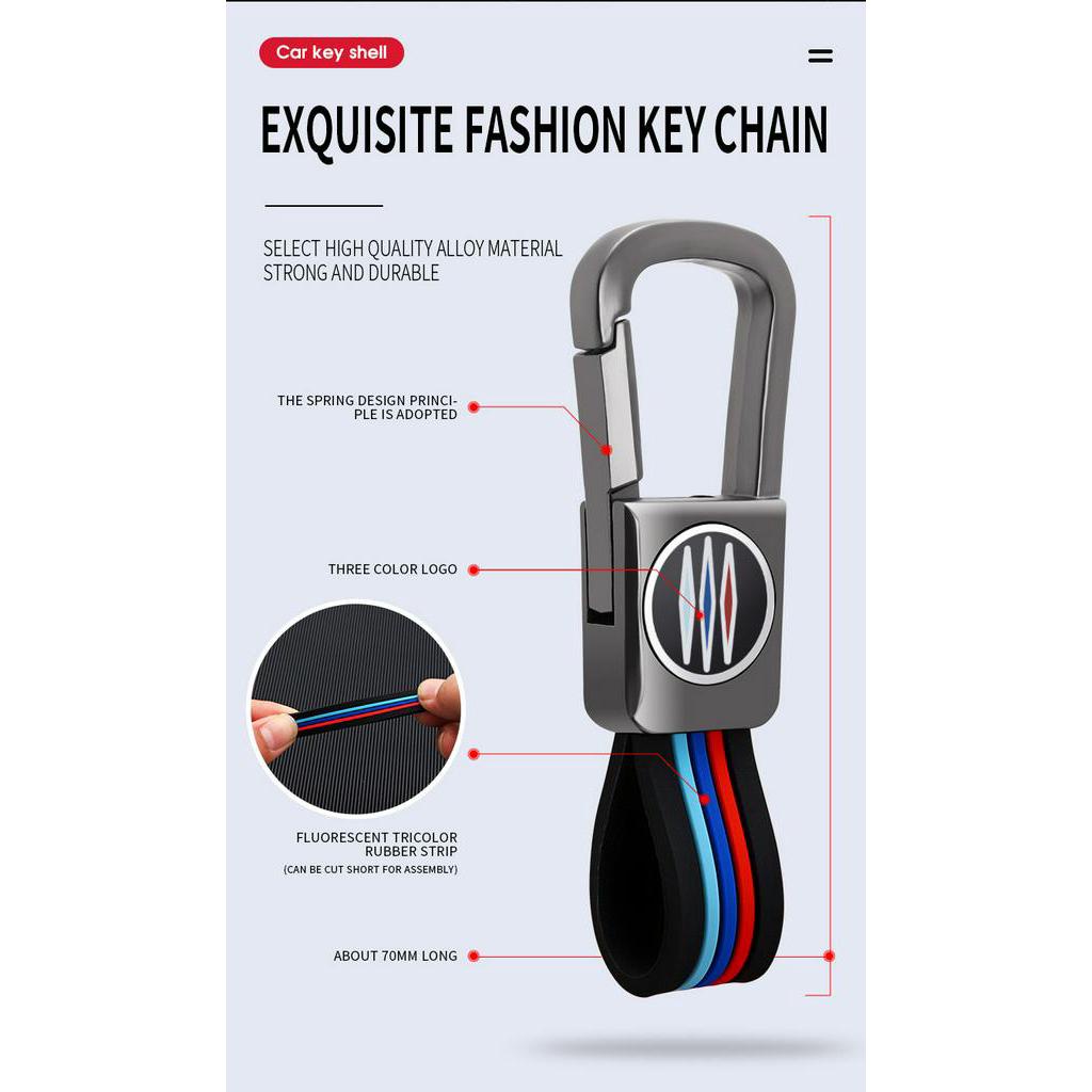 Móc Khóa Hợp Kim Kẽm Màu Xám Cho BMW