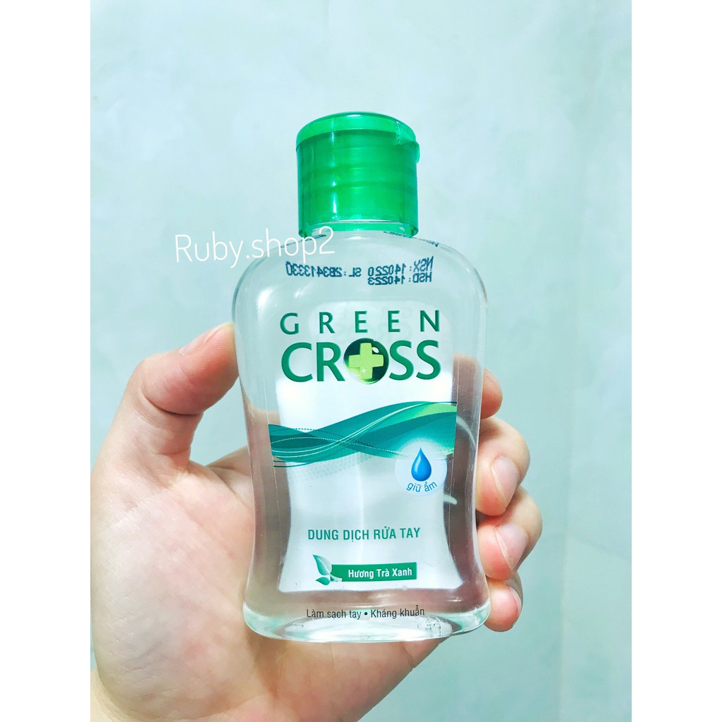 NƯỚC RỬA TAY KHÔ GREEN CROSS HƯƠNG TRÀ XANH 100ML