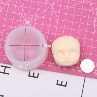 BLYTHE Khuôn silicone nặn đất sét mặt doll chibi bjd