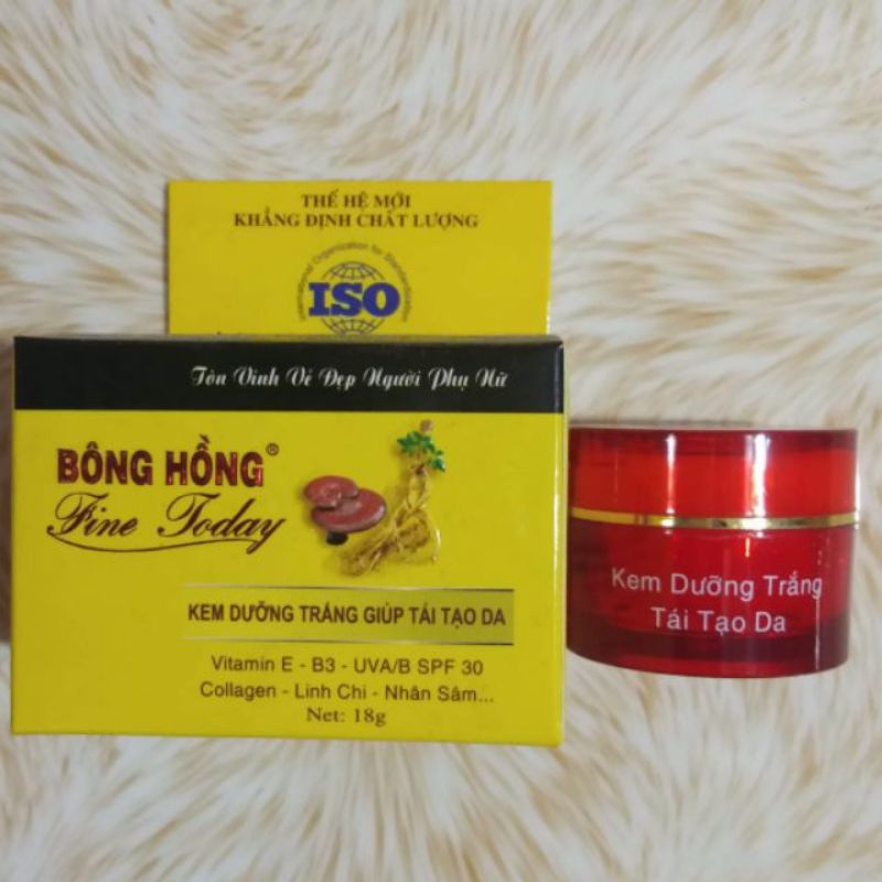 12 hủ kem Bông Hồng Fine  Today tái tạo nám nhăn da đồi mồi trắng da mặt mụn thâm toàn thân