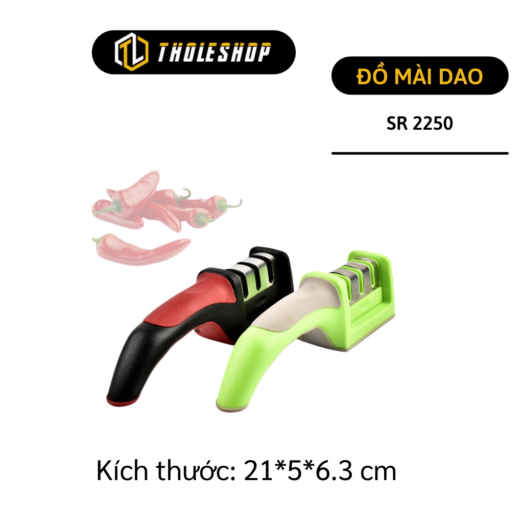 Đá mài dao - Dụng cụ mài dao mài kéo Sr 2250 dễ sử dụng có 2 khe 2508