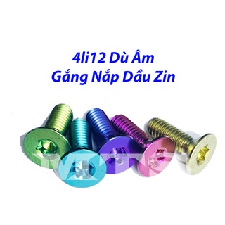 Ốc nắp dầu titan gr5 4li12 dù âm/ốc dầu zin-ms