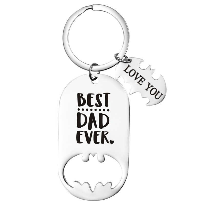Móc Khóa Mặt Khắc Chữ NERV Fathers Day Cho Bố Step Dad To Be Husband from Daughter Son ,Love You for