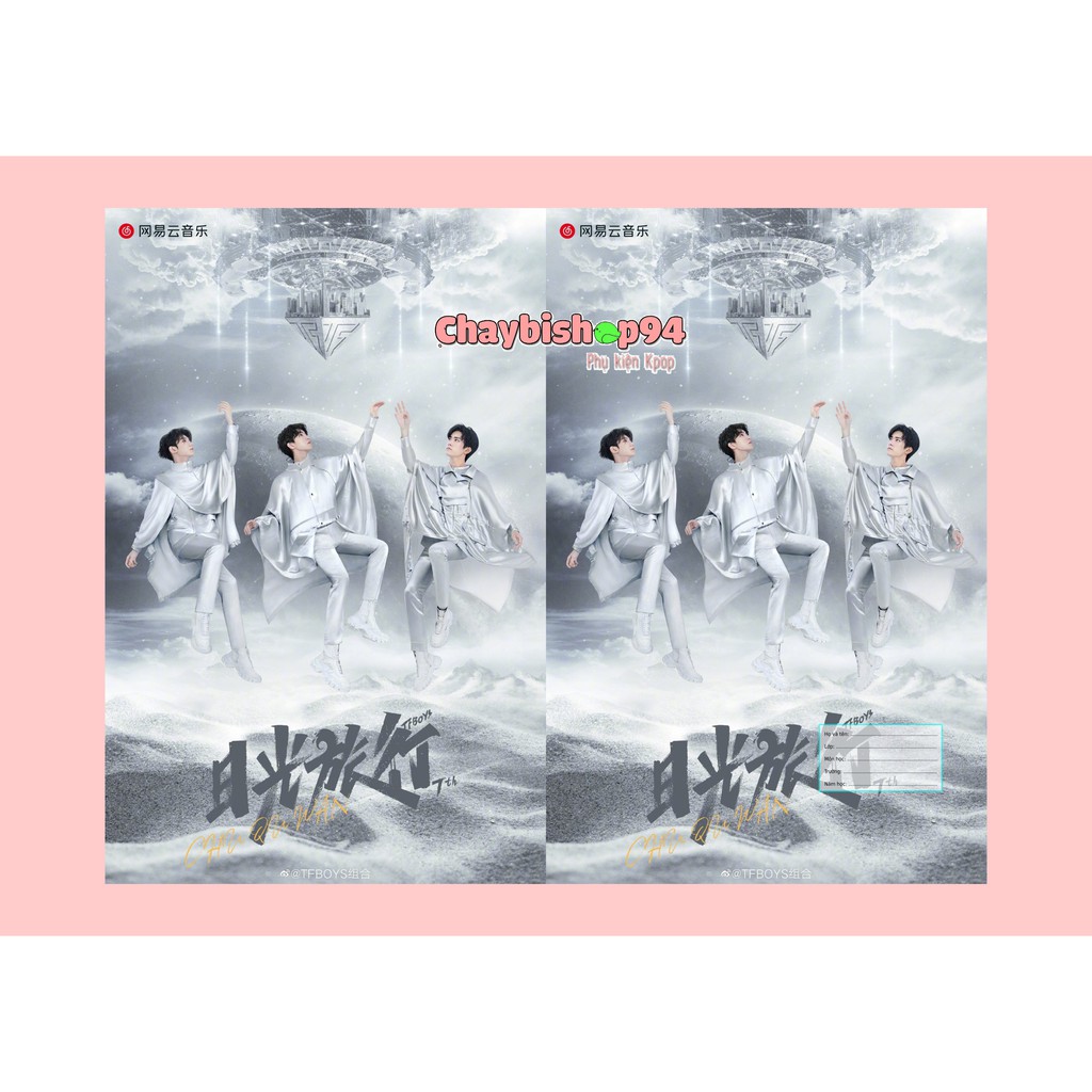 Set 10 bao bọc vở TFboys