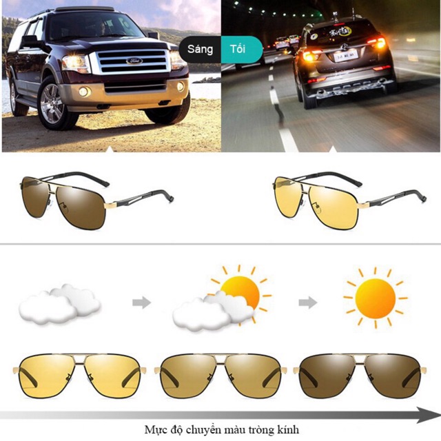 [MUA 1 ĐƯỢC 2] KÍNH ĐI ĐÊM CAO CẤP - MẮT KÍNH ĐI ĐÊM ĐỔI MÀU - THỜI TRANG - CAO CẤP - CHỐNG TIA UV - | BigBuy360 - bigbuy360.vn