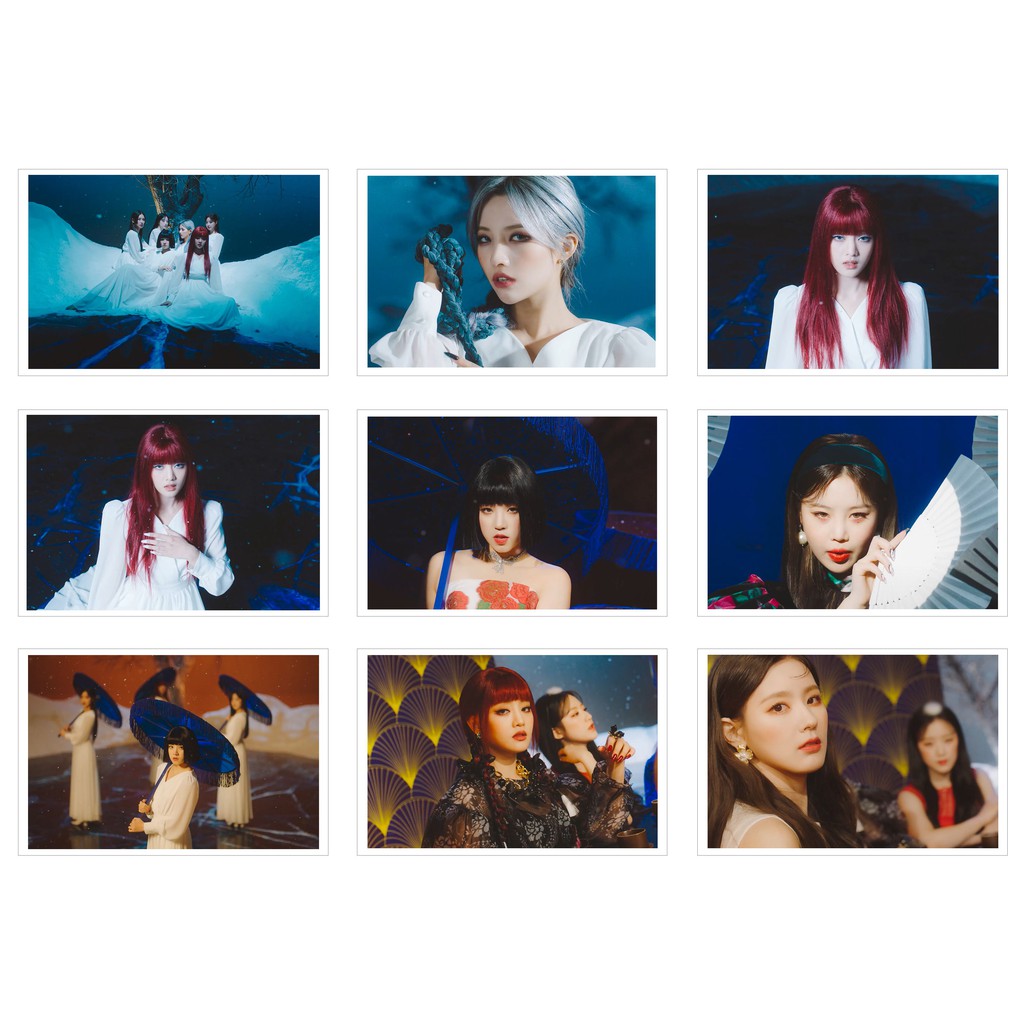 [Ép lụa] Lomo Card 18 Ảnh G IDLE - HWAA