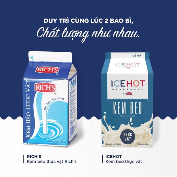 Kem béo Rich's lùn ⚡ SIÊU NGON ⚡ kem béo thức vật Rich’s Creamer pha cách thức uống như trà, cafe