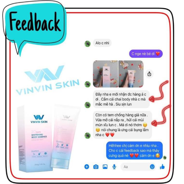 [FREESHIP,] CHÍNH HÃNG )Combo truyền trắng body 20 ngày sữa tắm + kem body vinvin skin | BigBuy360 - bigbuy360.vn