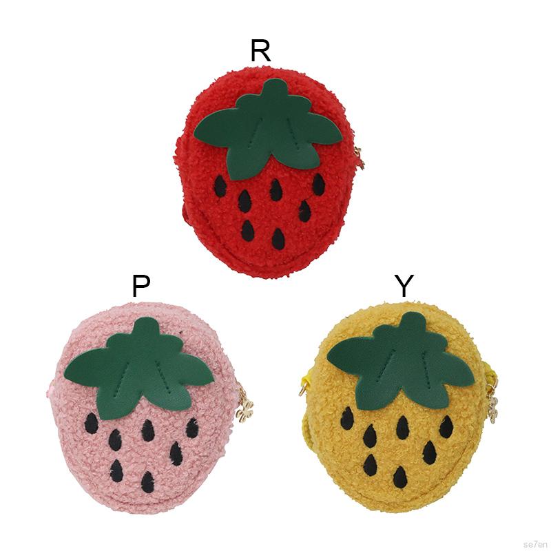 Túi Đeo Chéo Hình Quả Dâu Tây Dễ Thương Cho Bé Se7