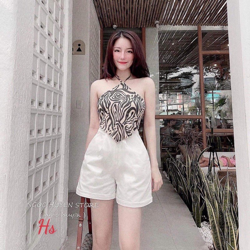 Sét yếm vằn quần sóc HSU1