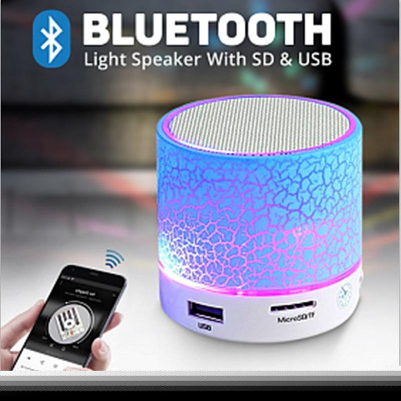 Loa Bluetooth Mini Có Đèn Led Và Mic Cho Android Iphone