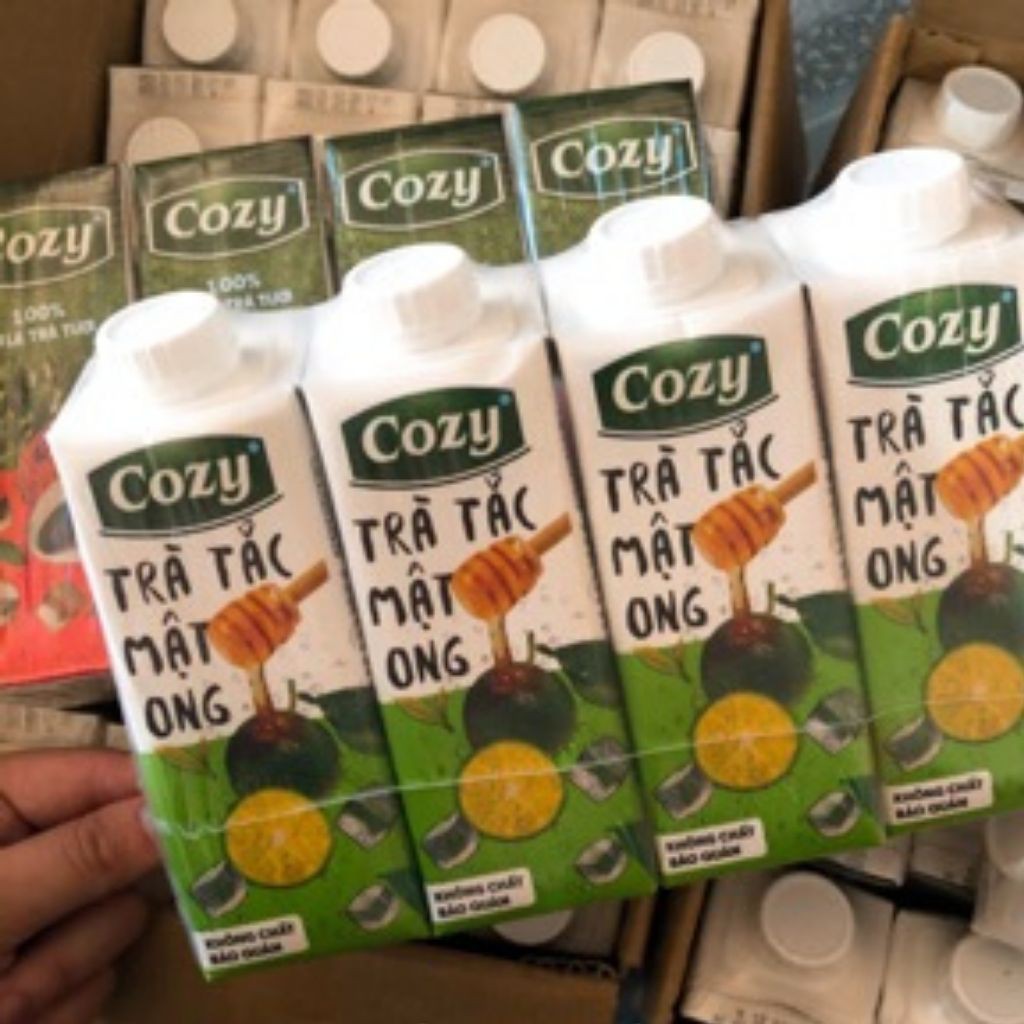 Trà🌺FREESHIP🌺 Trà Hoa Quả Cozy Lốc 4 Hộp Giải Nhiệt Mùa Hè 225ml