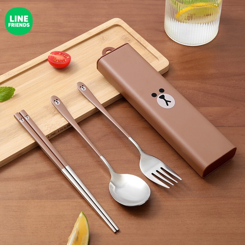 Bộ Muỗng Đũa Nĩa Kèm Túi Đựng Tiện Lợi