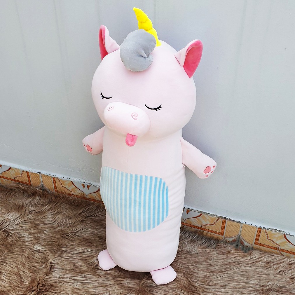 GỐI ÔM NGỦ HÌNH NGỰA KỲ LÂN UNICORN (70 CM)  VẢI MINISO SIÊU MỀM MỊN