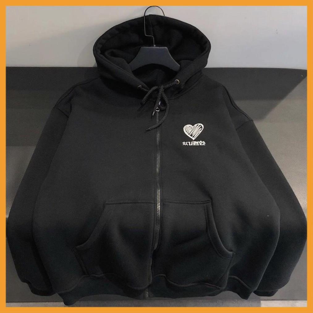 Áo Khoác nỉ Hoodie TRÁI TIM HEART Unisex chữ thêu cá tính có up hình thật trong mục bảng màu | BigBuy360 - bigbuy360.vn