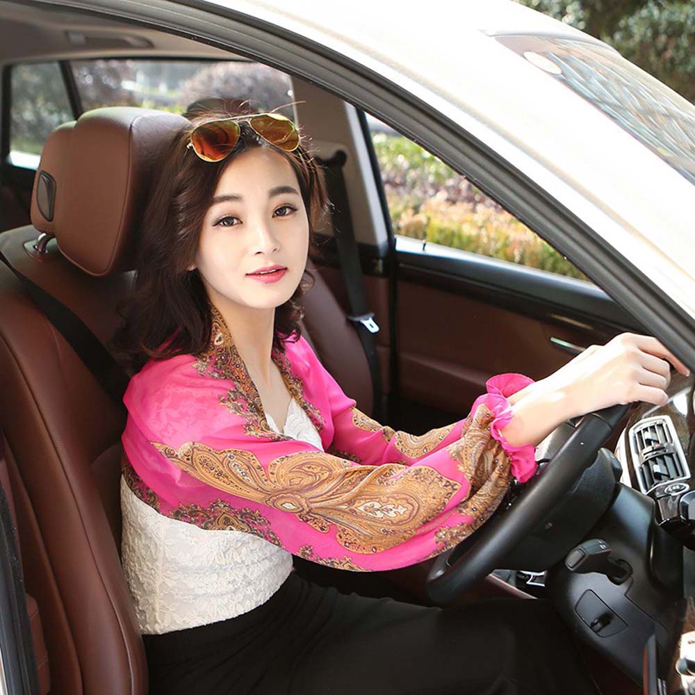 Khăn Choàng Hoạ Tiết Hoa Cho Nữ