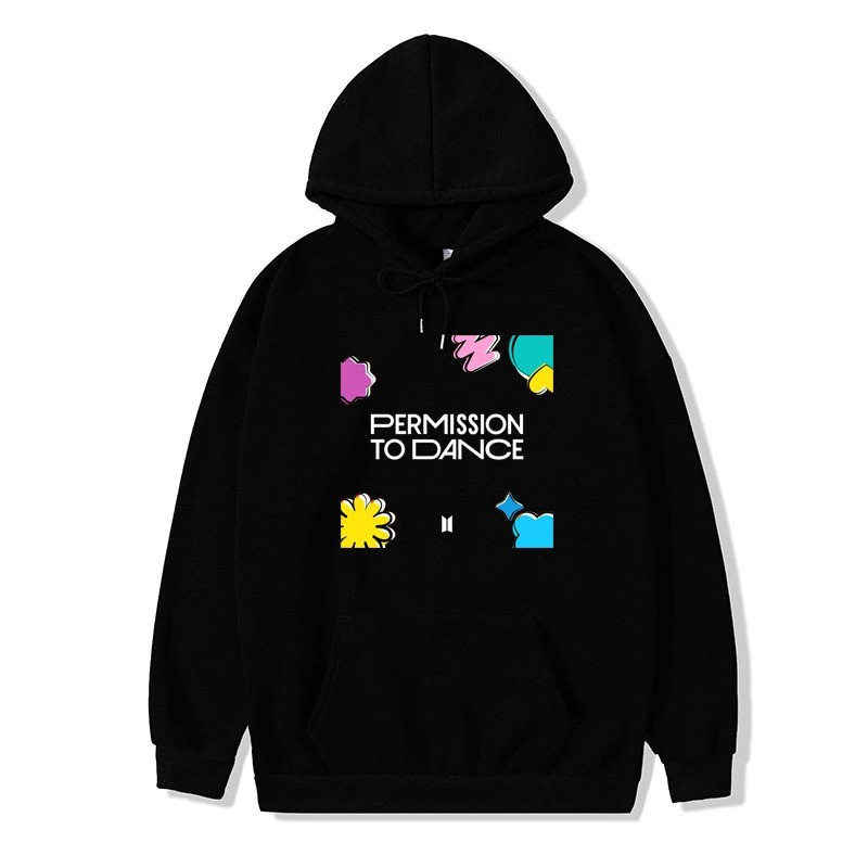 Áo Hoodie BTS Permission to dance áo thu đông nỉ tay dài nam nữ