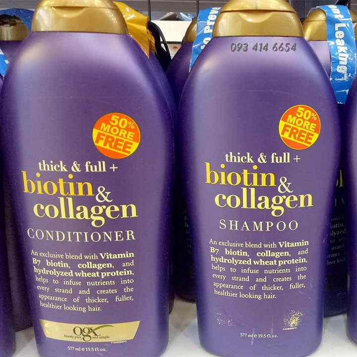 DẦU GỘI KÍCH THÍCH MỌC TÓC BIOTIN & COLLAGEN 577ml