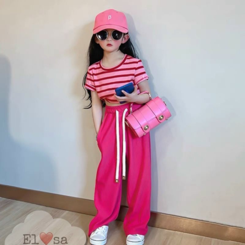 SÉT  ÁO LEN KÈM QUẦN XUÔNG SÀNH ĐIỆU BÉ GÁI