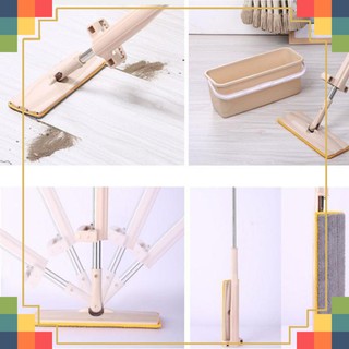SỈ = LẺ !  Cây lau nhà tự vắt phẳng thông minh Spin Mop xoay 360 độ - Tặng 1 bông lau - Shop Huyền Tít