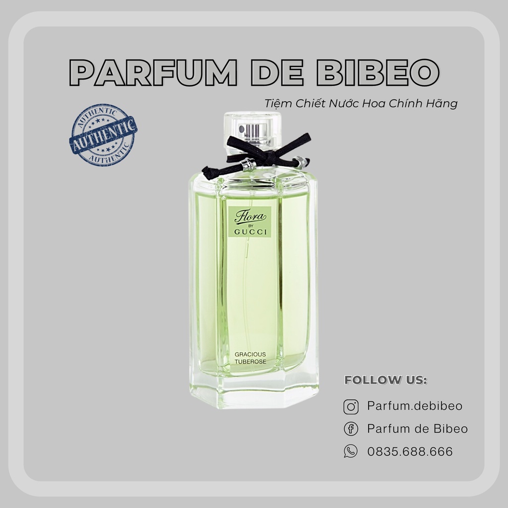 Parfum de Bibeo-Nước hoa nữ chính hãng Flora By Gucci Gracious Tuberose EDT