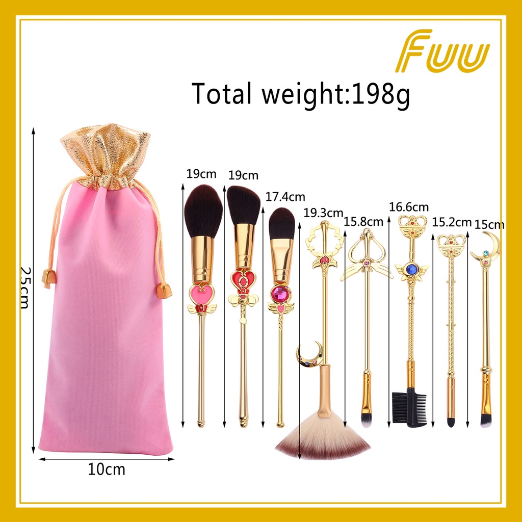 Bộ cọ trang điểm Thủy Thủ Mặt Trăng  mẫu 1