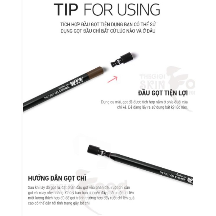 SB2209 Chì Kẻ Mắt Lâu Trôi Merzy Another Me The First Gel Eyeliner 0.5g