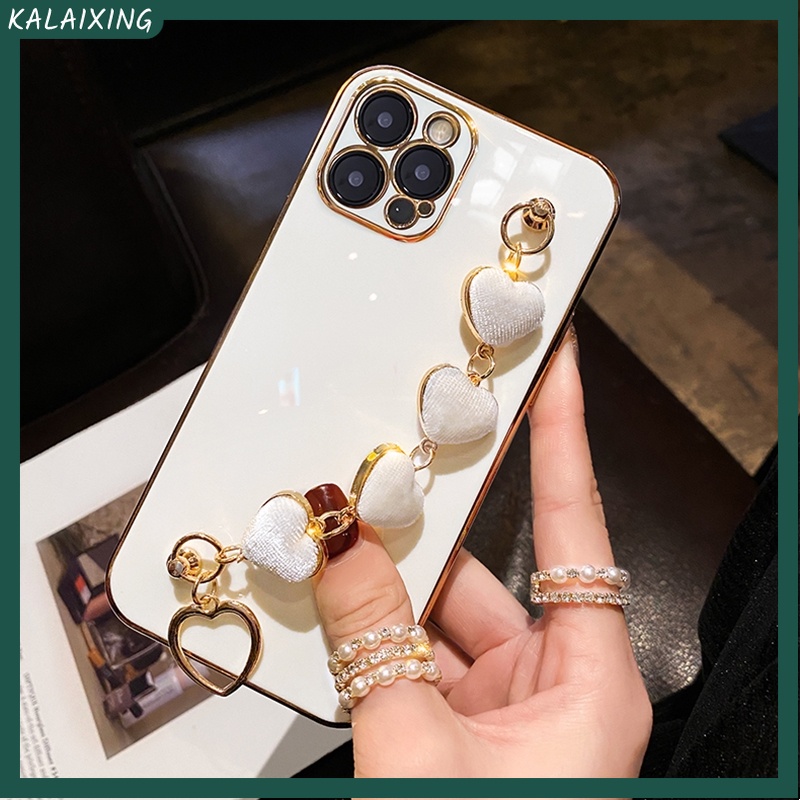 Ốp Điện Thoại Sang Trọng Có Dây Đeo Cho iPhone 13 Pro Max 12 MiNi 11 XR XS X 7 8 Plus SE 14 Pro Max