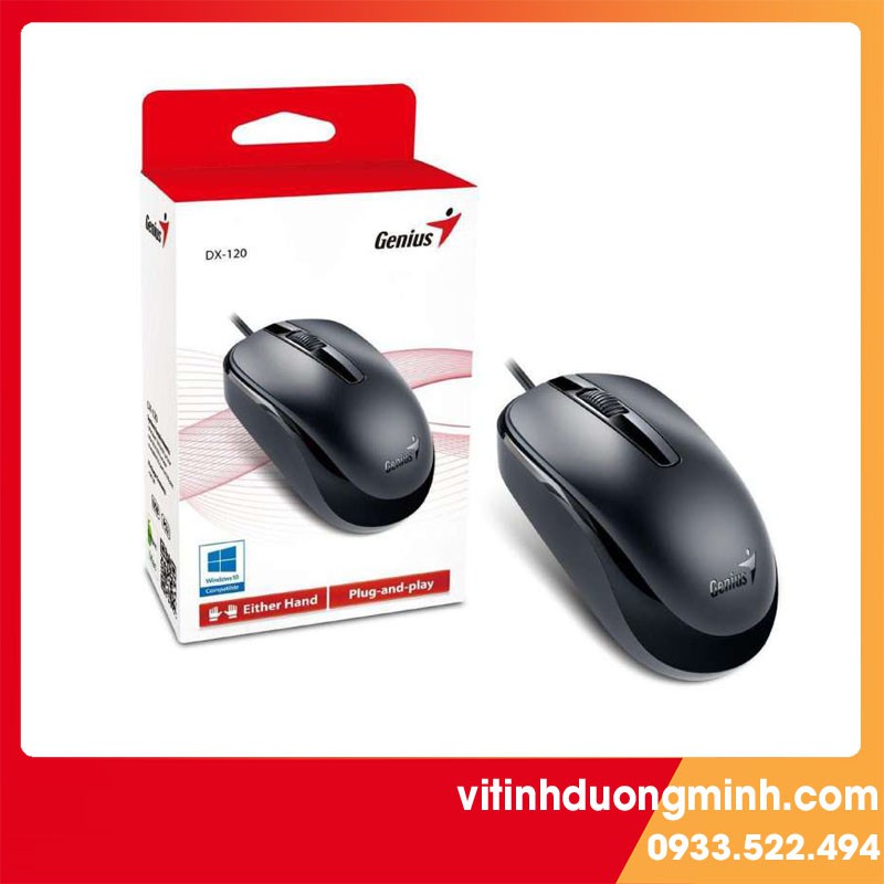 Chuột quang có dây Genius DX 110, DX 120 - USB (Hãng phân phối chính thức)