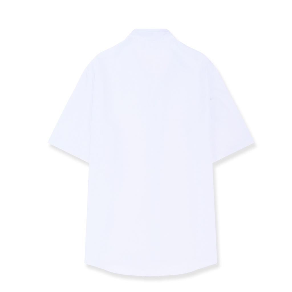 Áo Sơ Mi Tay Ngắn Unisex N7 Newseven SCHOOL cổ vest tay lỡ nam nữ form rộng Local Brand