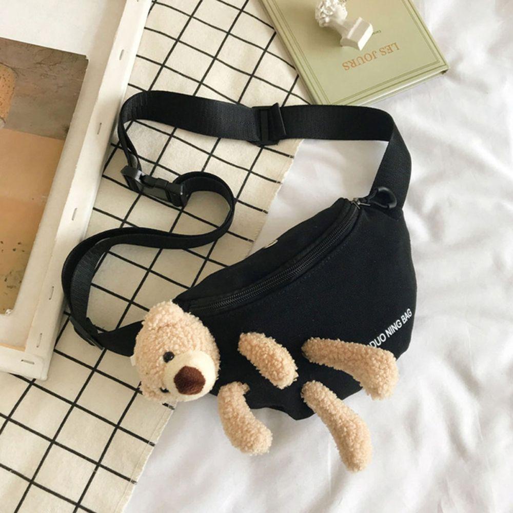 Túi đeo chéo ngực MMULCK nhỏ gọn kiểu gấu teddy dễ thương thời trang