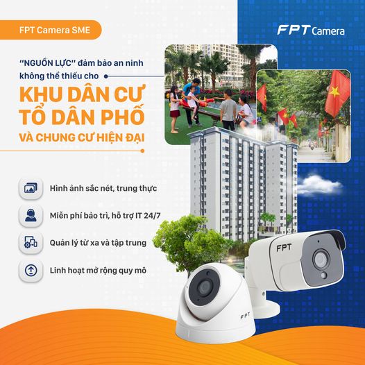 Camera FPT IQ ngoài trời FullHD 1080p Camera wifi fpt ip giám sát camera an ninh gia đình, wifi không dây-Chính hãng