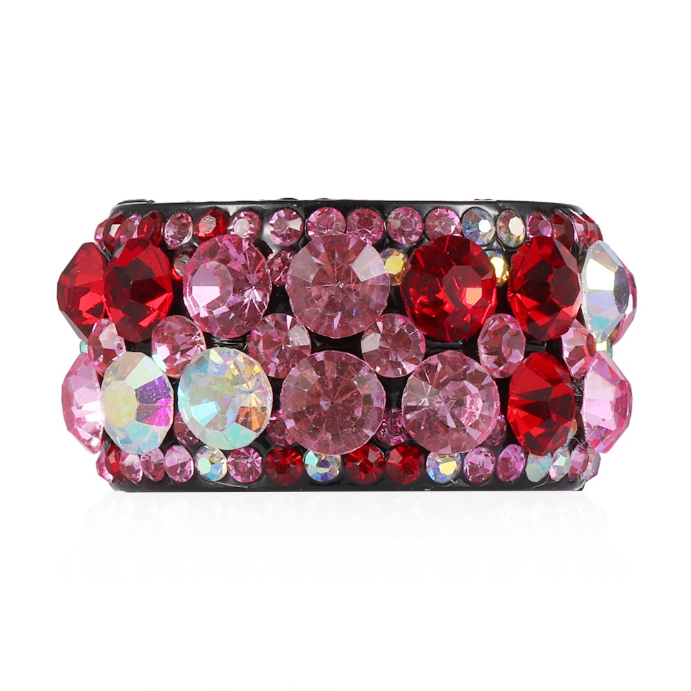 Kẹp tóc tròn đính đá xinh xắn cho nữ