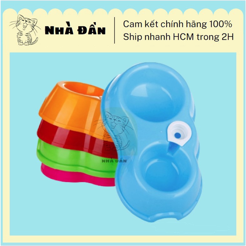 Bát gắn chai cho chó mèo