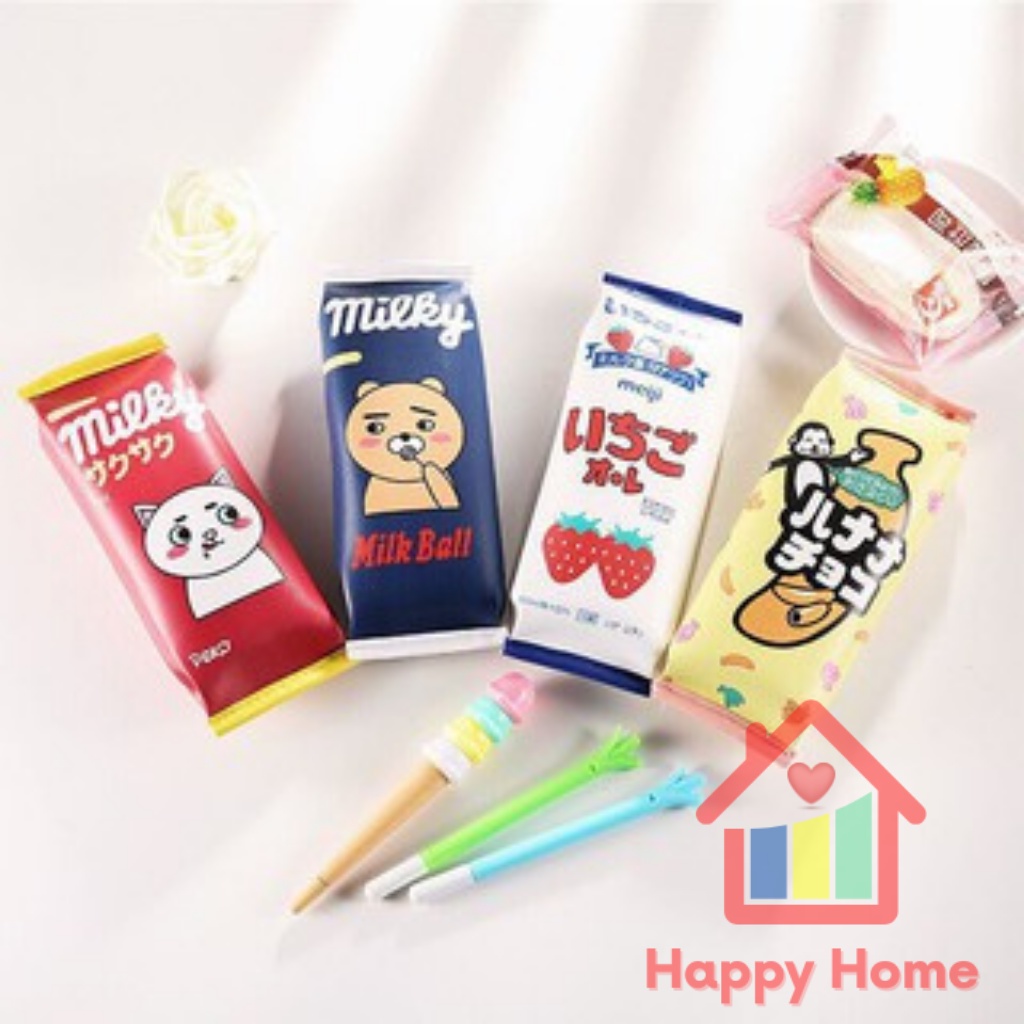 Hộp bút Cheese Milky cho bé dễ thương Happy Home