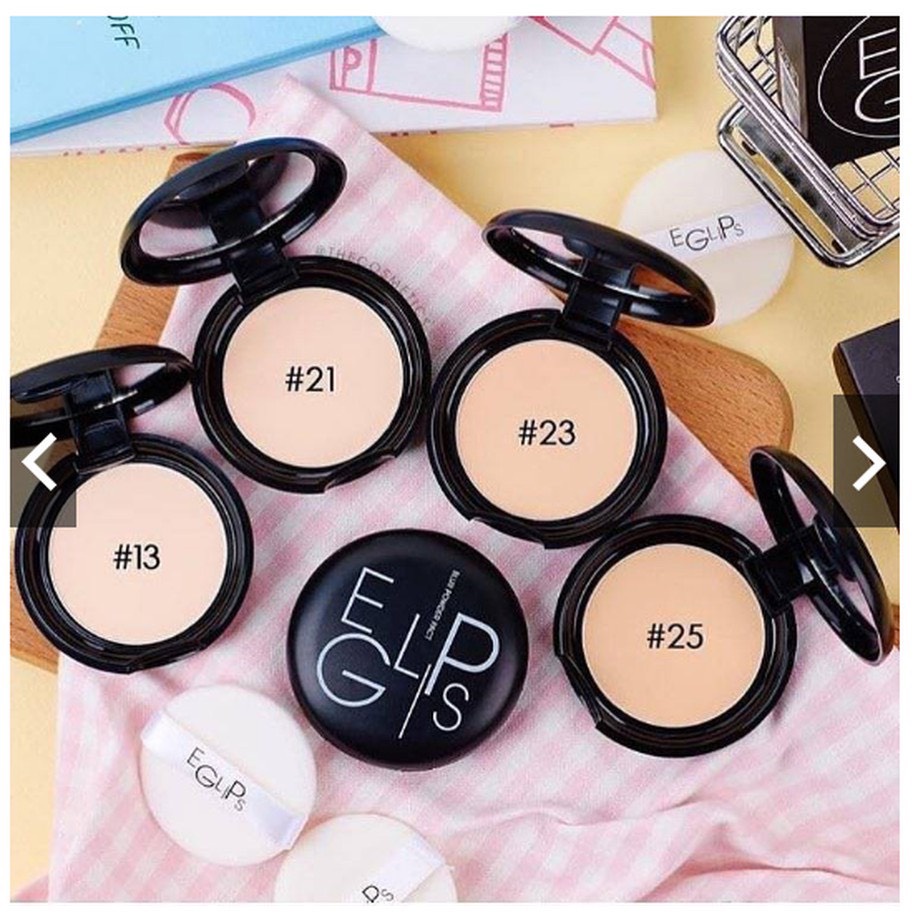 Phấn Nén Phủ Bột EGLIPS / Phấn ABOUT TONE Powder Pact siêu mịn kiềm dầu lâu trôi