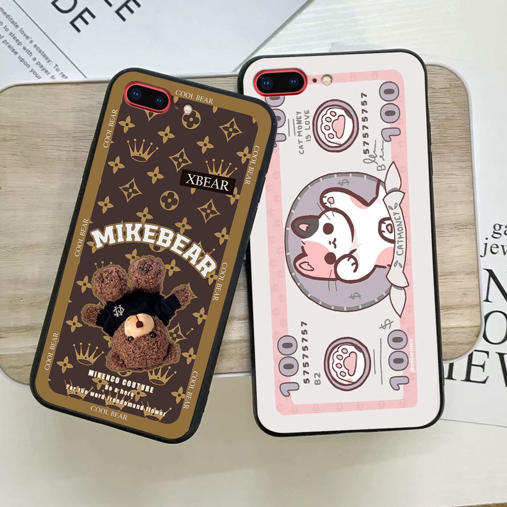 Ốp lưng ip 7 PLUS / 8 PLUS in hình cao cấp mẫu kẻ caro,mikenbe@r siêu hot