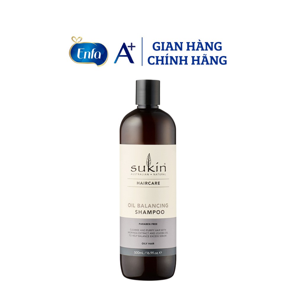 [MKB Gift] Quà Tặng Enfa – Bộ Gội Xả Cân Bằng Dầu Sukin Oil Balancing Shampoo &amp; Balancing Conditioner 500ml/chai