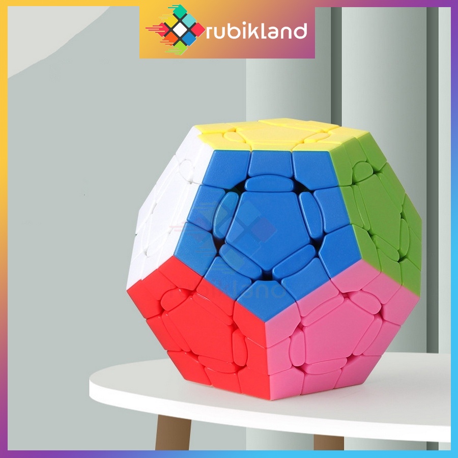 Rubik Biến Thể SengSo Crazy Megaminx Plus Dodecaheds Stickerless Rubic 12 Mặt Đồ Chơi Trí Tuệ Trẻ Em