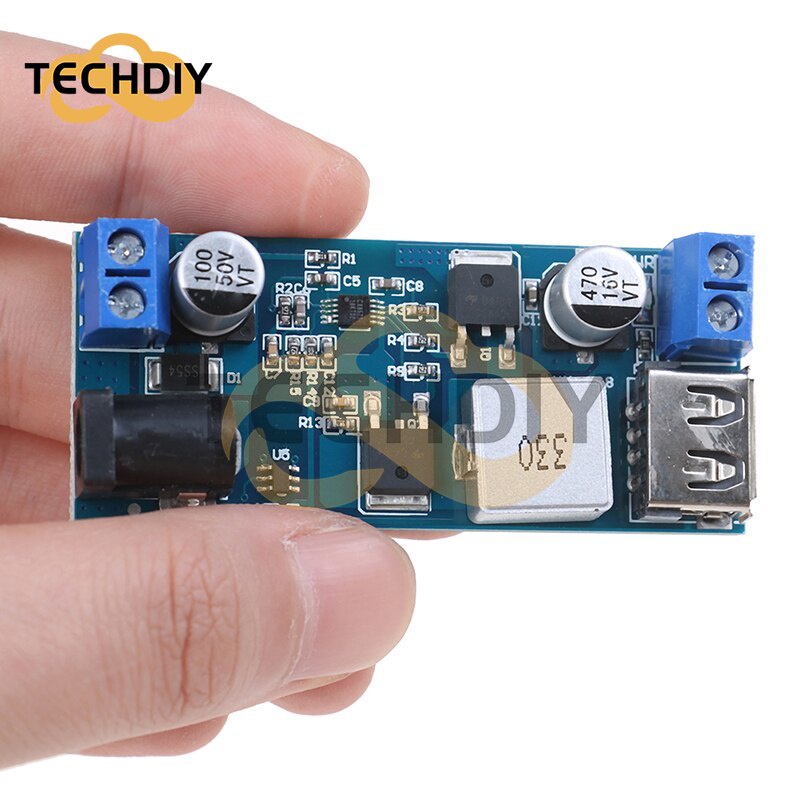 Mô Đun Hạ Áp DC-DC 24V 12V Xuống 5V 5A USB Có Thể Điều Chỉnh Chất Lượng Cao