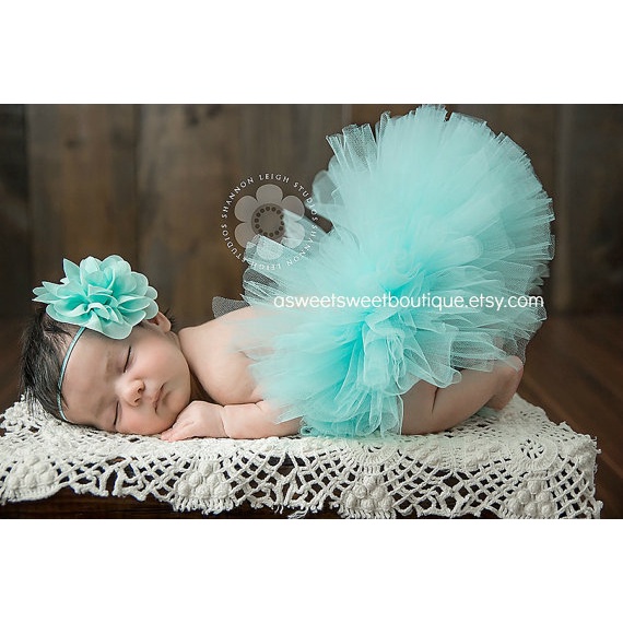 Set chân váy tutu kèm băng đô phụ kiện chụp ảnh cho bé gái 0-12 tháng