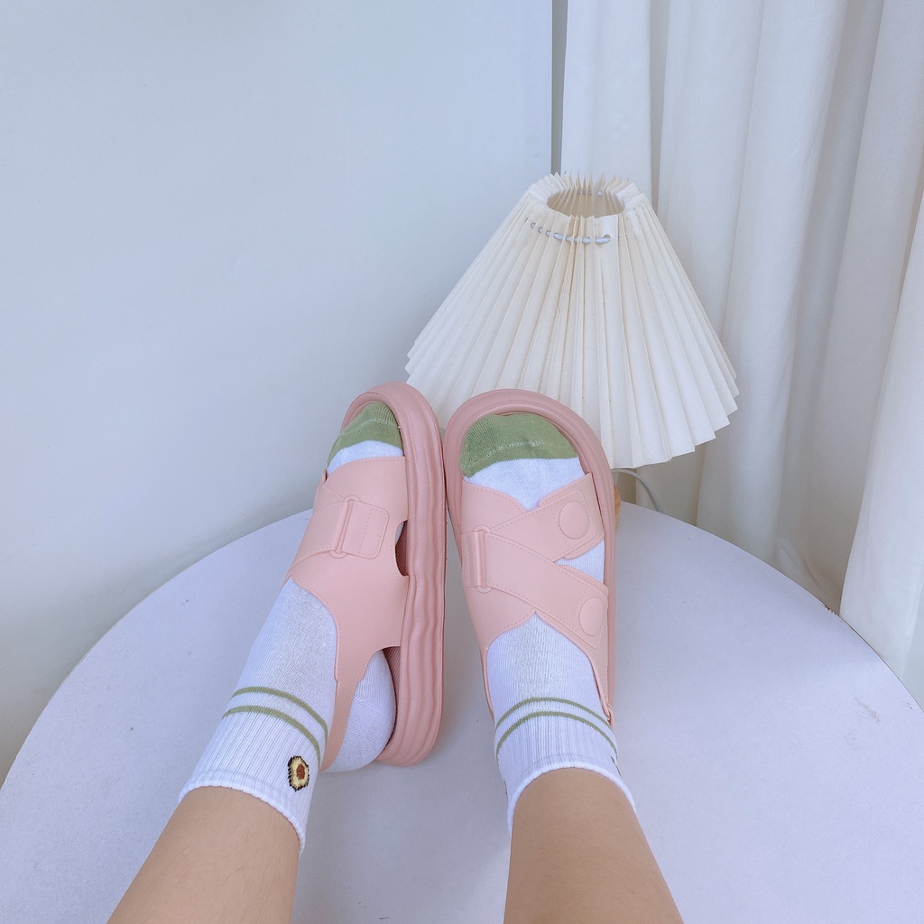 Tăng 1 sz Dép Sandal Nhựa Thơm Mềm Êm Chân Phù Hợp Đi Học, Đi Làm G161