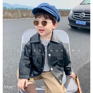 Áo da style Hàn Quốc bé trai