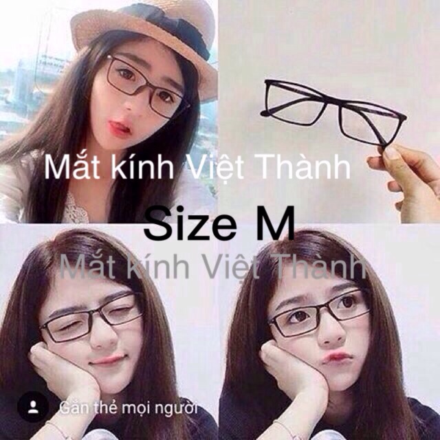 Gọng Kính cận dẻo vuông mảnh siêu nhẹ sỉ kính tên HOTGIRL dẻo loại 2